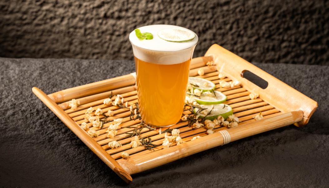 火鍋春季甜品，加盟店新品，抹茶奶豆腐！